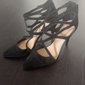 Jessica Simpson black suede pumps 8.5